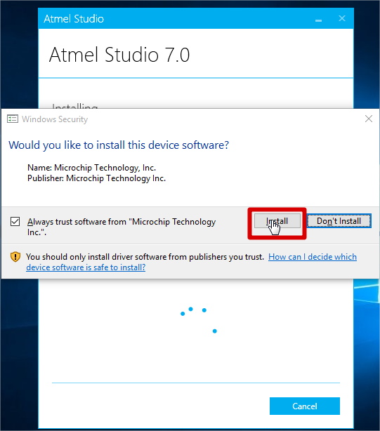 Installing Atmel Studio